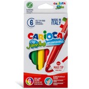 Resim Carioca Jumbo Yıkanabilir Keçeli Boya Kalemi 6 Adet 