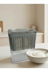 Resim Florya Concept Kapaklı Yoğurt Filtresi Süzgeçli Yoğurt Süzme Kabı 