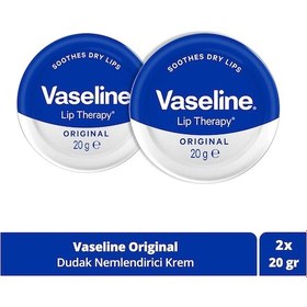 Resim Vaseline Lip Therapy Yumuşatıcı Dudak Kremi Original 2 x 20 G 