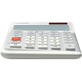 Resim Casio JE-12E-WE Beyaz 12 Hane Masa Üstü Ergonomik Tuşlu Hesap Makinesi 