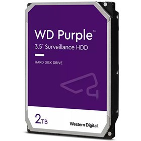 Resim WD 2TB Purple 3.5" 64MB SATA3 7/24 (WD22PURZ) 