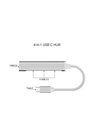 Resim Hepu Type-c 3.1 To USB Hub 4 Port Metal Usb Çoğaltıcı Apple Uyumlu MacBook Uyu 
