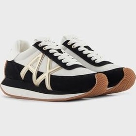 Resim Armani Exchange Logolu Hakiki Deri Paltform Taban Sneaker Ayakkabı Bayan AYAKKABI XW002151 AF19396 MC077 