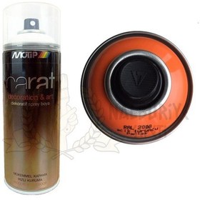 Resim Motip Carat Parlak Açık Turuncu Sprey Boya 400 ML - Ral2008 