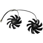 Resim Xfx 2 Adet/grup Rx 460 Görüntü 4pin 85mm Fanlar 0.35a Vga Soğutucu Fan Xfx Rx460 Ekran Kartı Soğutma Fdc10h12s9-c 