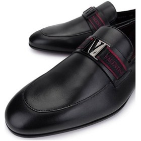 Resim Valentino Valentıno Erkek Hakiki Deri Siyah Loafer Ayakkabı 667 20090 Erk Ayk Y23 Black Siyah 