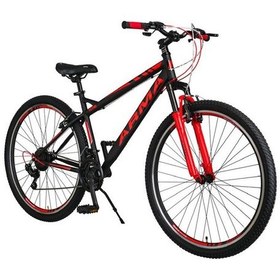 Resim Tunca Arma Shimano 21 Vites Ön Amortisörlü 27.5 Jant Bisiklet Kırmızı - Siyah Kırmızı 