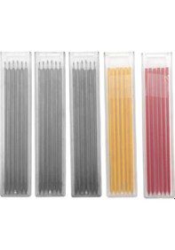 Resim Mekanik Kurşun Kalemler-2 X Ahşap İşleme Kalemleri 2 Mavi-yedek Dahil 5 Kutu X Yedek 18 Siyah/6 Sarı/6 Kırmızı -fotoğraf Rengi 