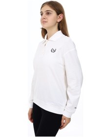 Resim Toontoy Kız Çocuk Çelenk Tnty Baskılı Sweatshirt Ekru 