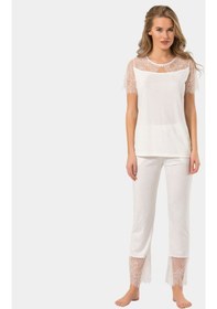 Resim Türen Dantelli Pijama 3279 001 