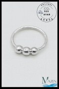 Resim MAZEN 3 Toplu Halka | 925 Ayar Gümüş Tekli Hızma | Minimalist Burun Piercing | Kadın Takı Aksesuar 