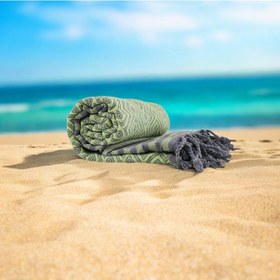 Resim Peştemal Osmanlı Yeşil Yeşil 