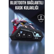 Resim Buğz Kask Kulaklık Bluetooth Motosiklet Kulaklık Intercom Su Geçirmez 