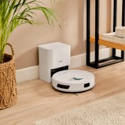 Resim Homend Alex Laser Power 1289H Otomatik Boşaltım Sistemli Yeni Nesil Moplu 5 KPA Robot Süpürge Beyaz 