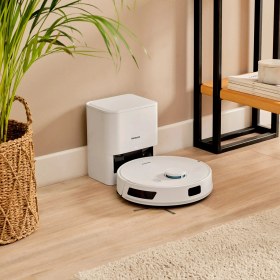 Resim Homend Alex Laser Power 1289H Otomatik Boşaltım Sistemli Yeni Nesil Moplu 5 KPA Robot Süpürge Beyaz 