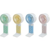 Resim Mini El Tipi Vantilatör Cep Telefonu Tutuculu, Lityum Pilli Var097 4 Adet 4 Renk, 