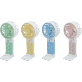 Resim Mini El Tipi Vantilatör Cep Telefonu Tutuculu, Lityum Pilli Var097 4 Adet 4 Renk, 