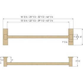 Resim Montessori Pull-Up Bar - 22 1/2" (57cm) 