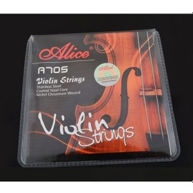 Resim Alice A-705 Model Keman Teli Tam Set-Tüm Kemanlara Olur 