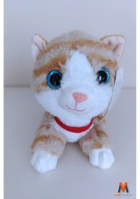 Resim Sevimli Peluş Yavru Kedi 35 Cm Sesli Miyavlayan Oyuncak Uyku Ve Oyun Arkadaşı 4 Renk Seçeneği Sarı 