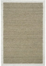 Resim Cool Halı Wool 01 Natural Yün Halı Jüt Halı Yolluk El Dokuma Jüt Kilim Hasır Halı Bohem El Halısı Otantik Halı Haki - Krem 