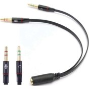 Resim 4457 Kulaklık Mikrofon Çevirici Ayırıcı Dönüştürücü Çoklayıcı Adaptör 