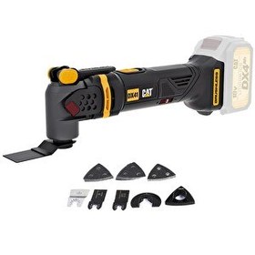 Resim Cat DX41B 18 Volt Kömürsüz Profesyonel Çok Amaçlı Devir Ayarlı Raspalama-14 Adet Aksesuar (Akü Dahil Değildir) 