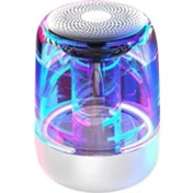 Resim Sunsky C7 Şeffaf LED Aydınlık 6d Stereo Bluetooth Hoparlör Beyaz (Yurt Dışından) 