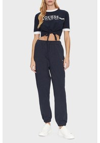 Resim Guess Ön Bağlamalı Kadın T-shirt Lacivert 