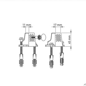 Resim Kale Klozet ve Pisuvar Montaj Elemanı 