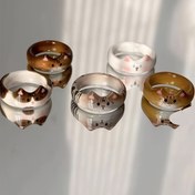 Resim 1 adet Vintage Boho Stil Kedi Emaye Yüzük Kadınlar Için, Polimer Kil Hayvan Temalı Moda Aksesuarı, Günlük Giyim ve Tatil Için Mükemmel, İdeal Sevgililer Günü Hediyesi, Tüm Mevsimlere Uygun 