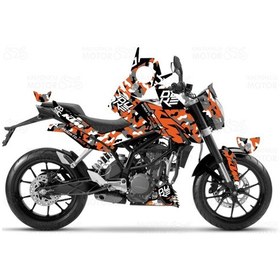 Resim Ktm Duke 390 Camouflage Design Sticker Set (2011-2016) 