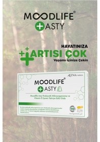 Resim Moodlife Asty Probiyotik Ve Vitamin D İçeren Takviye Edici Gıda 30 Kapsül 