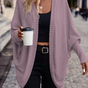 Resim Kadınlar İçin Şık Bej Hırka - Bol Kesim, Uzun Kollu, Önü Düğmeli, İlkbahar/Sonbahar İçin Mükemmel, Günlükten Resmiye Kıyafet, Günlük Giyim Hırka | Düğmeli Hırka | Yapı, Hırka Kazak 