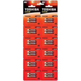 Resim Toshıba Lr03 24lü Kartela Alkalin İnce Pil 