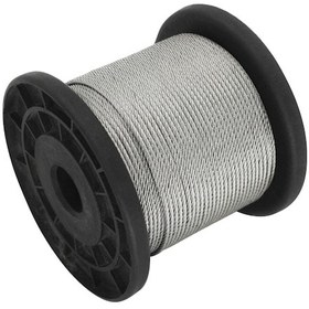 Resim Wezone 304 Paslanmaz Çelik Çamaşır İpi, Asma Lamba İpi, 0.5mm 1 7 100m , 30 Alüminyum Kelepçe Hediyeli Siyah 