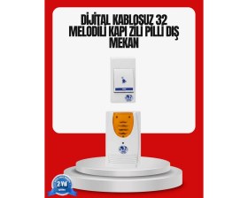 Resim Najmaddin Kolay Kullanımlı Kablosuz Kapı Zili Şık ve Sade Tasarım 