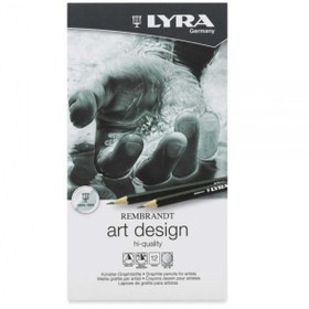 Resim Lyra Rembrandt Art Design Profesyonel Dereceli Kalem Seti 12'li Metal Kutu 