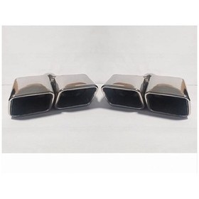 Resim İtibar Mercedes Amg Kare Çiftli Egzoz Ucu Sağ Sol Eksoz Başlık Pa 