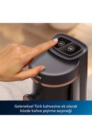 Resim Philips Türk Kahvesi ve Közde Türk Kahve Makinesi Aşırı Isınma ve Taşma Korumasına Sahip 