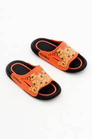 Resim Tonny Black Çocuk Unisex Oranj Ayıcık Desenli Poli Taban Terlik 