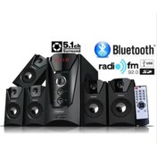 Resim 5+1 Dijital Ekran Bluetoothlu Radyolu Usb Ses Sistemi Hoparlör 