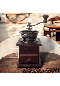 Resim Clapton Ahşap Kahve Değirmeni Kahve Öğütücü Mutfak Ekipmanları Antik Tasarım Ofis Ev Hediyesi Obje 