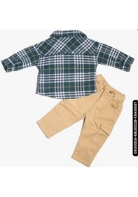 Resim Xo Kids Erkek Bebek Kargo Pantolon 6 - 24 Ay 20013 Bej 