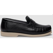 Resim Hakiki Deri Siyah Kadın Günlük Ayakkabı Siyah 