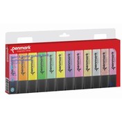 Resim Penmark Fosforlu Kalem 12 Li Karışık Renk 4 Neon +4 Pastel+4 Simli 
