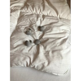 Resim Mantar Şekilli Yorgan, Nevresim Sabitleme Klipsi Gri Renk 