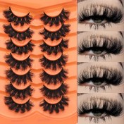 Resim 7 Çift Dramatik Sahte Kirpik - Hacimli Kabarık Kirpikler ile 16-18mm C / D Kıvrım, Başlangıç için 0.07mm Ultra İnce 3D Kürk Kirpikleri, Bayram Etkinlikleri için Yeniden Kullanılabilir Sahne ve Parti Makyajı, Dramatik Göz Makyajı | Kabarık Kirpik Tasarımı 