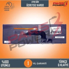 Resim Dell Uyumlu Inspiron 15-7000 Serisi 15-7537 Klavye Işıklı Gümüş Tr 