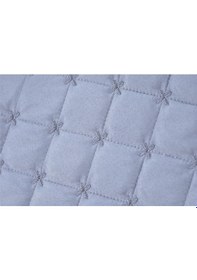 Resim Yıldız Kapitoneli Tek Kişilik Yatak Örtüsü Gri, 